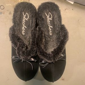 SKECHERS Disco Bunny-Boogie Down Chunky Heel sz7